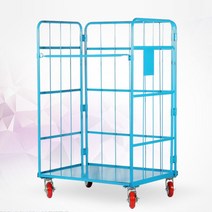 짐운반 롤테이너 인테이너 바스켓카트 대형 물류카트 철제카트, 롤테이너(대형)
