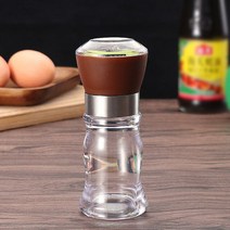양념분쇄기 분세기 독일식재료 전동 다지기 가루 무선 후추 그라인더 수동 소금 조미료 용기 향신료 병 조, 01 Brown