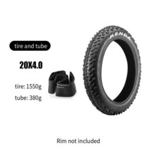 KENDA-전기 자전거 타이어 ATV 해변 20x4.0 도시 팻 스노우 바이크 60TPI 초경량 1460g 와이어 비드 고