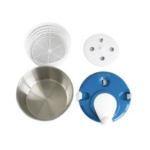 야채탈수기 음식 만두 두부 짤순이 업소용 스텐레스 탈수기, 레드