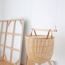파스텔라운지 DIY 애쉬우드 행잉행거 천정와이어행거 우드옷걸이 행잉플랜트걸이, 600mm/1홀