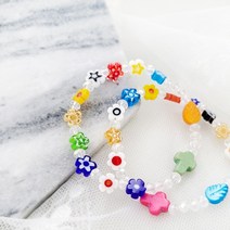 베이비 무지개 사탕 6mm 유아용 1단묵주 팔찌 천주교 성물
