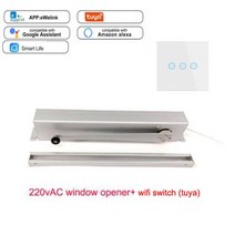 배연창 개폐기 자동 체인식스마트 전기 창 오프너 DC24V AC220V WIFI 여닫이 닫기/오픈 홈 RF 원격 제어 y, 08 kit8