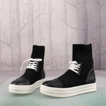 여성니트부츠 여성 겨울 워커 기모앵클 통굽 가죽 부츠 042