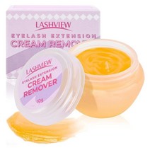 LASHVIEW 속눈썹 연장 리무버 크림 로즈 맛 연장용 민감한 용 저자극 10g, 1개