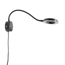 인테리어벽등 새로운 주도의gooseneck hose 벽 sconce 알루미늄 독서 벽 램프 호텔 아파트 헤드 보드 5W 스포트라이트 벽으로 빛나는 일정, 검은색