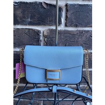 $258 KATE SPADE Katy Flap Chain Crossbody Ocean Beach Blue