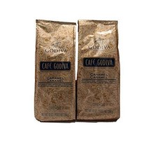Cafe Godiva Caramel Coffee 10 Oz (Pack of 2) 카페 고디바 카라멜 커피 283.5g (2 팩), 1