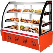 정육점 식당 대형마트 평대 정육쇼케이스 냉장고, 직각 - 전후면 개방 100x65x122