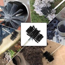 실내화목난로 벽난로 굴뚝 연통청소 브러쉬 굴뚝 청소기 청소 내부 벽 청소 브러시 도구 8 부드러운 파이프, 한개옵션0
