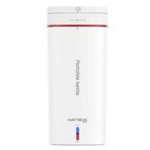 냉온수기 냉수 온수 셀프 소형 미니 정수기 500ml 휴대용 전기 컵 110v-240v 빠른 끓는 주전자 야외 여행 전기 주전자 보온 주전자, 하얀색, 에게