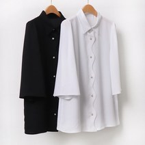강물처럼 빅사이즈사랑해요 9277L208 펄 웨이브 블라우스 BG (8970233)