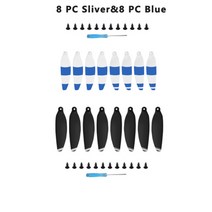 8pcs 4726 dji mini 2se 드론 라이트 소품용 프로펠러 블레이드 교체 날개 팬 mavic mini 2se 액세서리용 예비 부품, 8 실버 8 블루