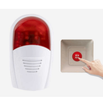 공중 화장실 비상벨 노약자 장애인 무선 소리 경보, 상세 페이지 참고, 플러그인(호스트 1개 + 버튼 1개)