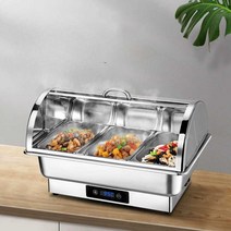온열 음식진열대 부페 제과 빵 식당 결혼식 레스토랑, 커버있는 3단