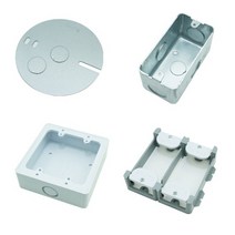 평카바 매립 철 아울렛 박스 PVC 노출 박스 석고보드 보조대, 22-1.주물 콘센트박스 1개용 1방 16mm