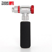 팻 바이크 펫 자전거 출퇴근 용 ThinkRider-자전거용 CO2 펌프 슈레더 프레스타 어댑터 자전거 팽창기 알, 01 Head Rubber sleeve
