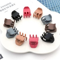 코욜하우키 [당일무배] 무광 미니 집게핀 세트 5p 반묶음 앞머리 여성 집게핀