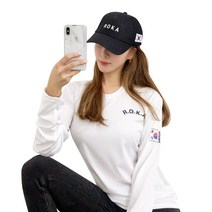 메이크잇 ROKA 로카 볼캡 군인 군용 태극기 모자 블랙 2P