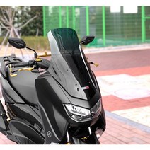 21-23 NMAX 미들 윈드 쉴드 스크린 야마하 엔맥스 오토바이 튜닝 신형 히어로8, 히어로 7
