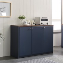 [3천원 즉시할인]장인가구 셰리 네이비 1200 도어 주방수납장