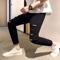 빈티지 부츠컷청바지 청바지 컷팅 워싱청바지 남성청바지 일자청바지 남자하의 스판청바지 배기청바지 캐주얼 하이웨이스트 남자 남자바지 일자바지 부츠컷 스트레이트 블랙진 바지