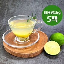 CAFE FRUIT 과육이 살아있는 청귤청 과일청 에이드 따뜻한차 만들기, 5개, 1팩, 1kg