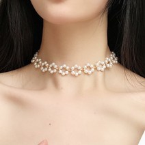 다왕 ftZC293 러블리 진주 원반 초커