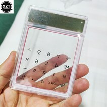 울트라 슬림 미니 투명 계산기 태양열 전원 LCD 8 자리 터치 스크린 학생 학교 용품, [04] black