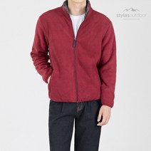 스타일에스 남성 빅사이즈 양털 안감 베이직 플리스 후리스 집업 자켓