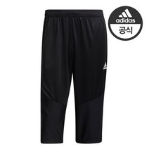 아디다스 남성용 기능성 트레이닝 크롭팬츠 칠부바지-D95948