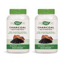 네이쳐스웨이 차콜 560mg 캡슐 글루텐 프리 무설탕, 360개입, 2개