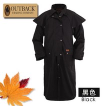 미국 수입 OUTBACK 긴 유포 윈드 브레이커 방풍 따뜻한 코트 카우보이 승마 서부 거인, 3.블랙-L