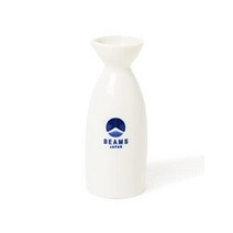 일본 빔즈 재팬 식기 주방 로고 술병 일본술 니혼슈 사케 병, 화이트