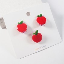 아동 여아 과일 반지 귀찌세트 악세사리 보석
