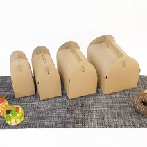 블랙 선물상자 ( 특대 대 중 소 ) 손잡이상자 케이크 쿠키 마카롱 포장상자 선물포장박스 꽈배기상자 답례품포장 디저트포장, 1장, 크라프트 선물상자(중)