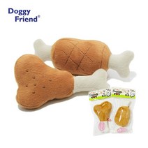 팻라인 바베큐 인형 강아지행동교정 바닐라향 4개 삑삑이 2종중 택1, 닭다리