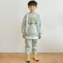 바브키즈 썬스케이트 맨투맨 상하 세트