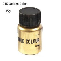 에폭시 수지 아크릴 팝업 안료 피그먼트 착색제 메탈릭 반짝이 펄 보석 진주 분말 15g, 24K골드