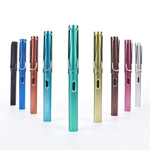 고급 스틸 만년필 잉크 볼펜 알루미늄 손글씨 펜 9종 4586EA, 쿠팡49샵 본상품선택, 쿠팡49샵 9-스틸만년필-블루, 쿠팡49샵 본상품선택