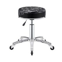 미용보조의자 바퀴달린 스툴 왁싱 원형 네일샵 스텝 카운터, D. 옐로우