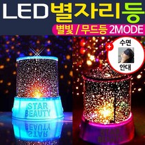 도매짱 LED 별자리무드등 취침 아기방 침실 램프