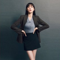 [홈쇼핑상품] 더엣지여성울헤링본자켓 WWJK6G02