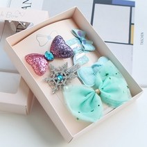 베베까꿍 유아동 어린이 초등학생 공주 여아 겨울공주 악세서리 헤어핀 선물세트