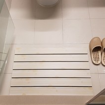 (진성산업) 6줄특대형-다용도발판.욕실발판.베란다바닥재.마루.현관매트.테라스바닥재.다용도실매트(1+1=2장)행사, 1개, 02).6줄특대형-화이트옹이(1+1)2P