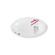 화이트 멜라민 일식 벚꽃 배타원 2호 싸고이쁜그릇 업소 회접시 중식뷔페 주방소품 플레이팅