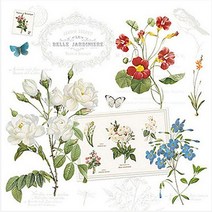 토탈하우스 독일냅킨 디자인냅킨 냅킨아트 파티용 일러스트 수입냅킨 3겹 20매입, 네추럴리즘-7841-독일냅킨