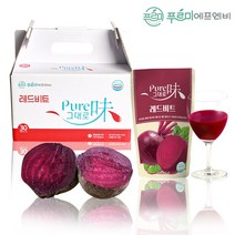 물0% 퓨어미그대로 제주산 레드비트즙 무첨가 NFC 착즙100% 레드비트즙 100ml30포, 30개입, 100ml