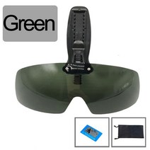 스포츠선그라스 편광 낚시 안경 모자 바이저 스포츠 클립 캡 클립 선글라스 낚시 자전거, 녹색 가방, 06 Green bag