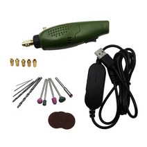 충전함마드릴 해머드릴세트 Dremel 조각용 그린 그라인더 세트 및 액세서리 속도 회전 도구 충전식 전기 드릴 조각 펜 연마, 1.1set